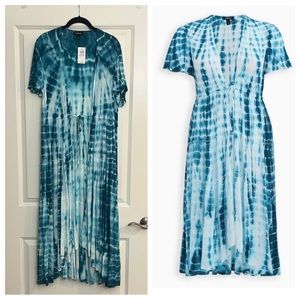 NWT Torrid Tie Dye Gauze Kimono Cover Up Size 0/L/12
